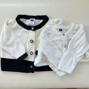 Janie and Jack Girls Cardigans - Size 3-6 Months